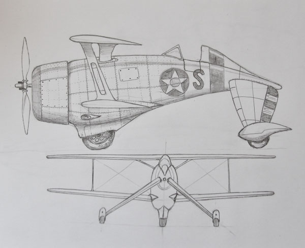 To je pa prvotna različica istega letala, sicer dvokrilca z centralnim podvozjem. nato je kot ideja nastala zgoraj opisana varjanta.