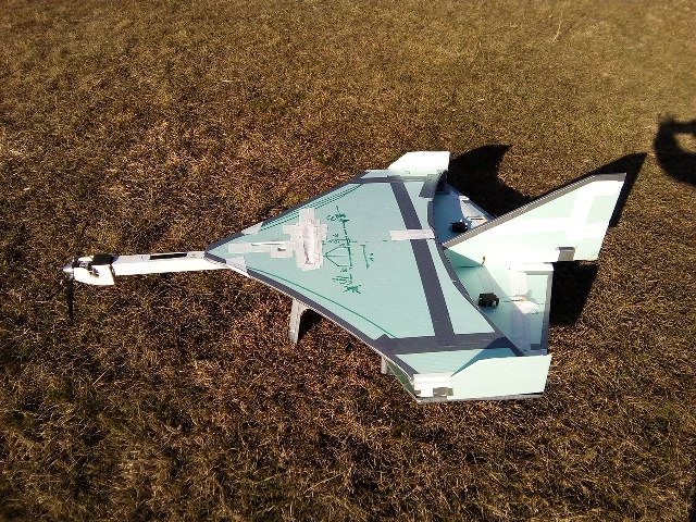 prototype biplane delta rc equipped rtf