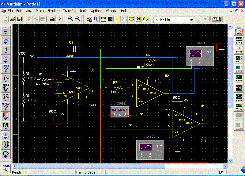 Slika 1: prikaz vezja za generiranje PWM signala