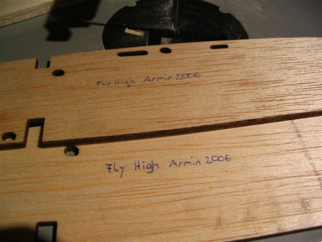 Lasersko izrezani profil, katere mi je izrezal moj projatelj Armin B. iz Avstrije (danke Armin)